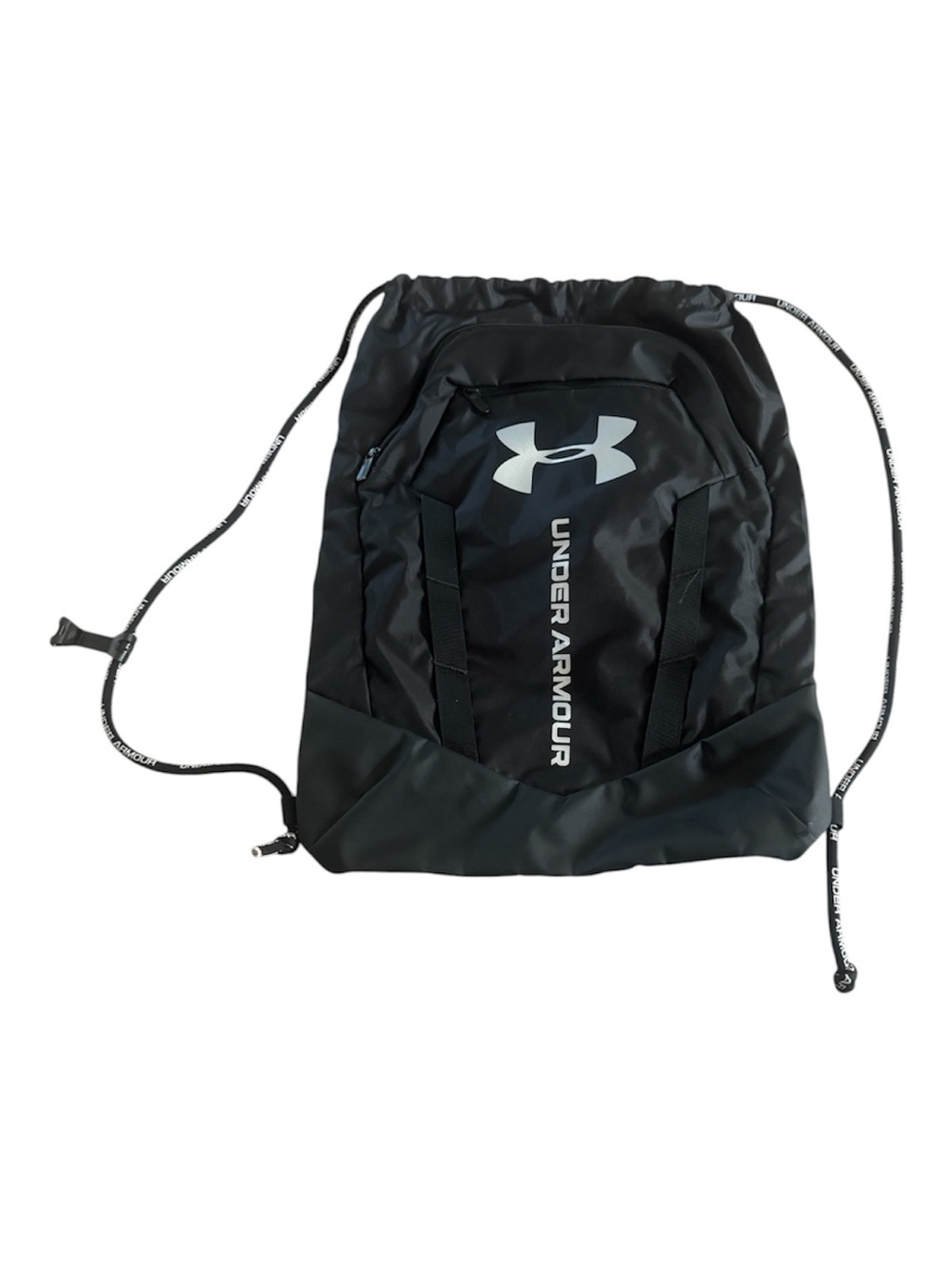 Under Armour Black Drawstring Gym Sack with Reflective Logo